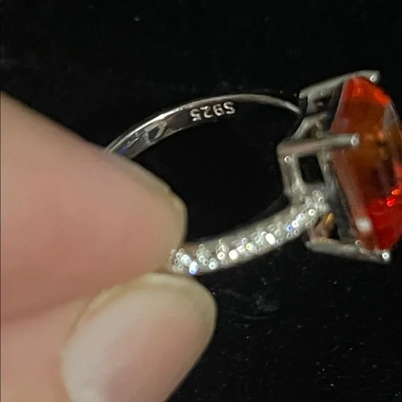 NWT Elegant Sunfire Doublet Quartz Ring size 6 - Picture 7 of 7